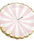 7'' White and Pink with Gold Accent Floral Edge Party Paper Plates — STRAWTOPIA