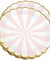7'' White and Pink with Gold Accent Floral Edge Party Paper Plates — STRAWTOPIA