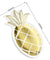 Golden Pineapple Shaped Party Paper Plates