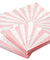 Pink and White Stripe Floral Fancy Party Paper Napkins