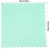 Mint Green Floral Trim Paper Napkins — STRAWTOPIA