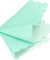 Mint Green Floral Trim Paper Napkins — STRAWTOPIA