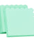Mint Green Floral Trim Paper Napkins — STRAWTOPIA