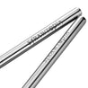 2 Straight (10.4 inches) Reusable Stainless Steel Metal Straws with Cleaning Brushes  — STRAWTOPIA 