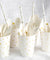 White with Gold Stars Fancy Party Paper Cups — STRAWTOPIA