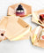 10'' Peach Color with Gold Pattern Hexagon Party Paper Plates — STRAWTOPIA