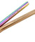 (8.5 inches)1 Bendy Champagne Gold 1 Straight Rainbow  Reusable Metal Straws with Cleaning Brushes — STRAWTOPIA 
