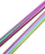 2 Straight (10.4 inches) Rainbow Reusable Metal Straws with Cleaning Brushes — STRAWTOPIA 