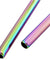 2 Straight (10.4 inches) Rainbow Reusable Metal Straws with Cleaning Brushes — STRAWTOPIA 