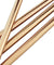 4 Straight (8.5 inches) Champagne Gold Reusable Metal Straws with Cleaning Brushes — STRAWTOPIA
