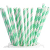 Minty Green Striped Paper Straws — STRAWTOPIA - STRAWTOPIA