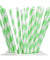Minty Light Green Striped Paper Straws — STRAWTOPIA - STRAWTOPIA