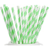 Minty Light Green Striped Paper Straws — STRAWTOPIA - STRAWTOPIA