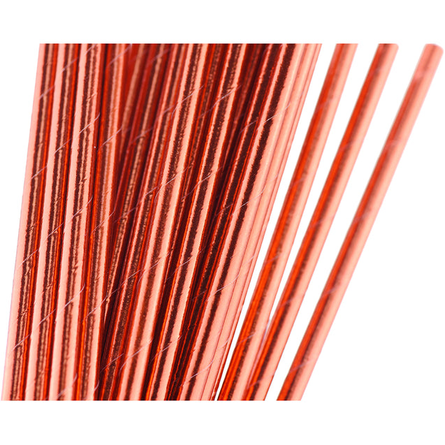 Metallic Red Gold Paper Straws — STRAWTOPIA - STRAWTOPIA