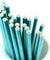 Metallic Cyan Gold Paper Straws — STRAWTOPIA - STRAWTOPIA