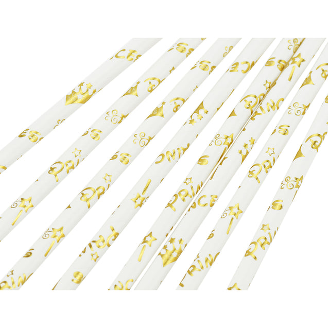 Metallic Gold Princess Paper Straws — STRAWTOPIA - STRAWTOPIA