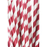Mulberry Red Striped  Paper Straws — STRAWTOPIA - STRAWTOPIA