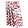 Mulberry Red Striped  Paper Straws — STRAWTOPIA - STRAWTOPIA