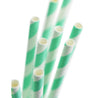 Minty Green Striped Paper Straws — STRAWTOPIA - STRAWTOPIA