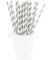Gray and White Striped Paper Straws — STRAWTOPIA - STRAWTOPIA