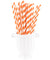 Orange Striped Paper Straws  — STRAWTOPIA - STRAWTOPIA