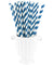 Midnight Blue Striped Paper Straws — STRAWTOPIA - STRAWTOPIA
