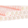 Pink | White Chevron Paper Straws Biodegradable and Compostable - STRAWTOPIA