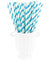 Double Blue Striped Paper Straws — STRAWTOPIA - STRAWTOPIA