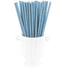 Midnight Blue Chevron Paper Straws — STRAWTOPIA