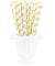 Metallic Gold Polka Dots Paper Straws — STRAWTOPIA - STRAWTOPIA