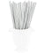 Metallic Silver Paper Straws Biodegradable and Compostable - STRAWTOPIA