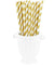 Metallic Gold Striped Paper Straws —  STRAWTOPIA - STRAWTOPIA