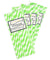 Vivid Light Green Striped Paper Straws — STRAWTOPIA - STRAWTOPIA