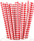 Red | White Diamond  Paper Straws Biodegradable and Compostable - STRAWTOPIA