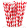 Red | White Diamond  Paper Straws Biodegradable and Compostable - STRAWTOPIA