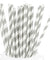 Gray and White Striped Paper Straws — STRAWTOPIA - STRAWTOPIA