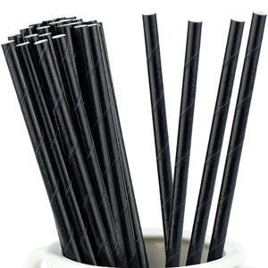 Metallic Black Paper Straws — STRAWTOPIA - STRAWTOPIA