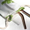 Handmade Drawstring Case Bag for Straws (Feathery Leaves) — STRAWTOPIA