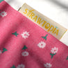 Handmade Drawstring Case Bag for Straws (Pink Flowers) — STRAWTOPIA