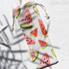 Handmade Drawstring Case Bag for Straws (Watermelon Slices) — STRAWTOPIA