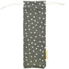 Handmade Drawstring Case Bag for Straws (Olive Green Flowers) — STRAWTOPIA