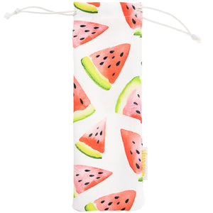 Handmade Drawstring Case Bag for Straws (Watermelon Slices) — STRAWTOPIA