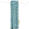 Handmade Drawstring Case Bag for Straws (Blue Flowers) — STRAWTOPIA