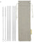 10mm (Transparent) 4 Straight Reusable Glass Straws with Cleaning Brushes — STRAWTOPIA 