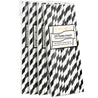 White | Black Striped Paper Straws — STRAWTOPIA - STRAWTOPIA