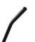 8mm (Black) 2 Bendy Reusable Glass Straws with Cleaning Brushes — STRAWTOPIA
