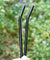 8mm (Black) 2 Bendy Reusable Glass Straws with Cleaning Brushes — STRAWTOPIA