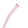 8mm (Pink) 4 Bendy Reusable Glass Straws with Cleaning Brushes — STRAWTOPIA