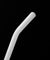 8mm (White) 4 Bendy Reusable Glass Straws with Cleaning Brushes — STRAWTOPIA