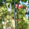 8mm (Grey) 2 Bendy Reusable Glass Straws with Cleaning Brushes — STRAWTOPIA